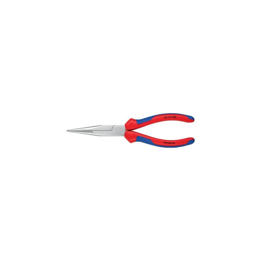 Knipex Mechanikerzange Länge 200 mm Form 1 gerade Mehrkomponenten-Hüllen verchromt – Bild 3