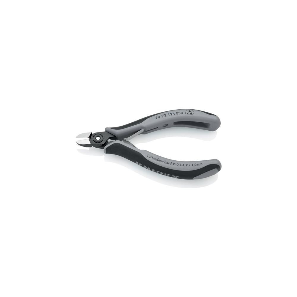 Knipex Präzisions-Elektronik-Seitenschneider Länge 125 mm Form 2 Facette nein poliert – Bild 3