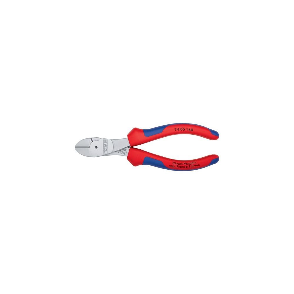 Knipex Kraftseitenschneider Länge 160 mm Form 0 Mehrkomponenten-Hüllen – Bild 2