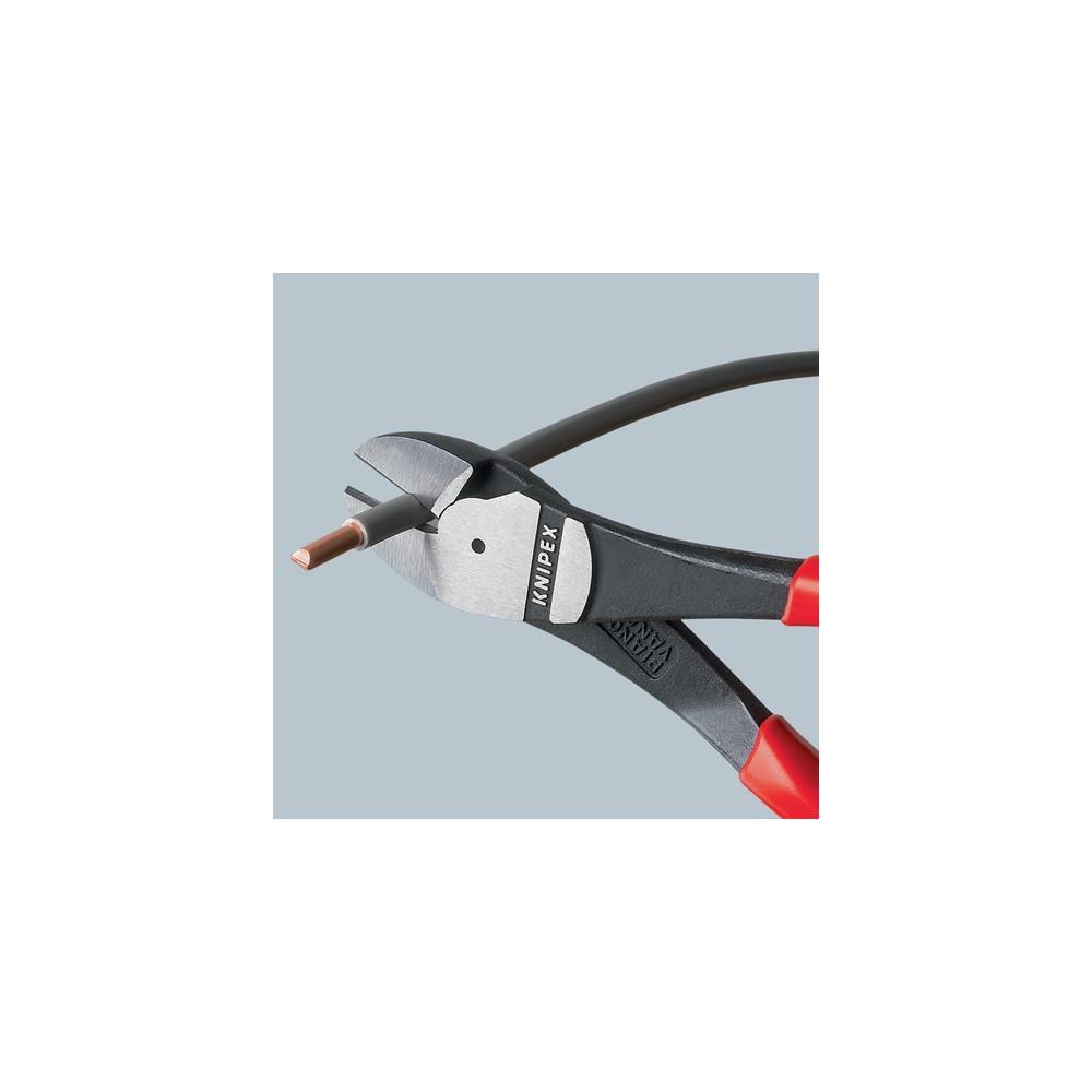 Knipex Kraftseitenschneider Länge 160 mm Form 0 Mehrkomponenten-Hüllen – Bild 3