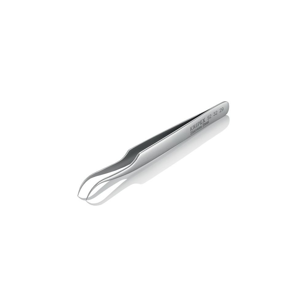 Knipex Präzisionspinzette Länge 120 mm 45° gewinkelt rostfrei, antimagnetisch – Bild 2