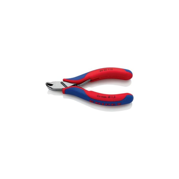 Knipex Elektronik-Vornschneider Länge 115 mm Form 5 Facette nein spiegelpoliert Mehrkomponenten-Hüllen