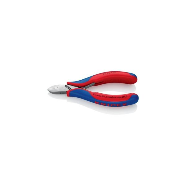 Knipex Elektronik-Seitenschneider Länge 115 mm Form 2 Facette nein Mehrkomponenten-Hüllen spiegelpoliert