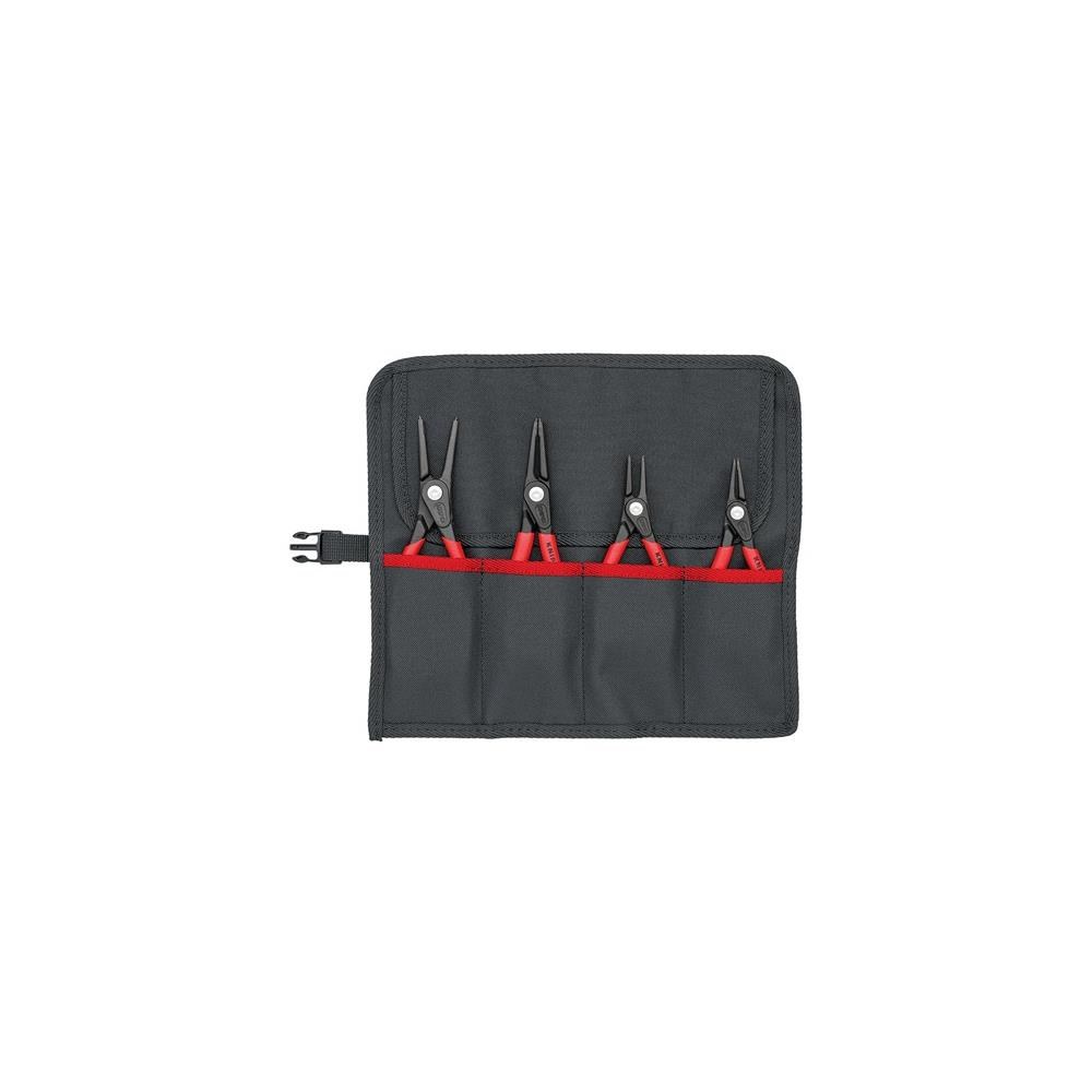 Knipex Präzisionssicherungsringzangensatz 4-teilig in Rolltasche 12 - 60 mm
