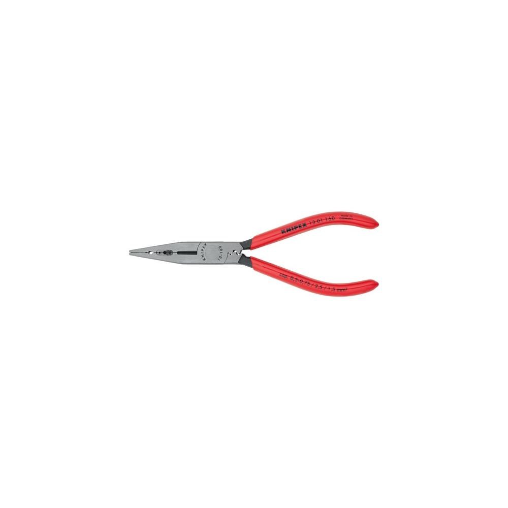 Knipex Verdrahtungszange Länge 160 mm 0,5-0,75 / 1,5 / 2,5 mm² poliert Kunststoffüberzug