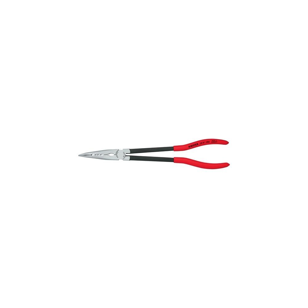 Knipex Montierzange Länge 280 mm poliert Kunststoffüberzug Spitze 45° gebogen – Bild 3
