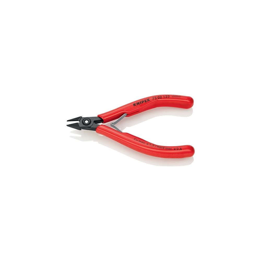 Knipex Elektronik-Seitenschneider Länge 125 mm Form 0 Facette ja – Bild 2
