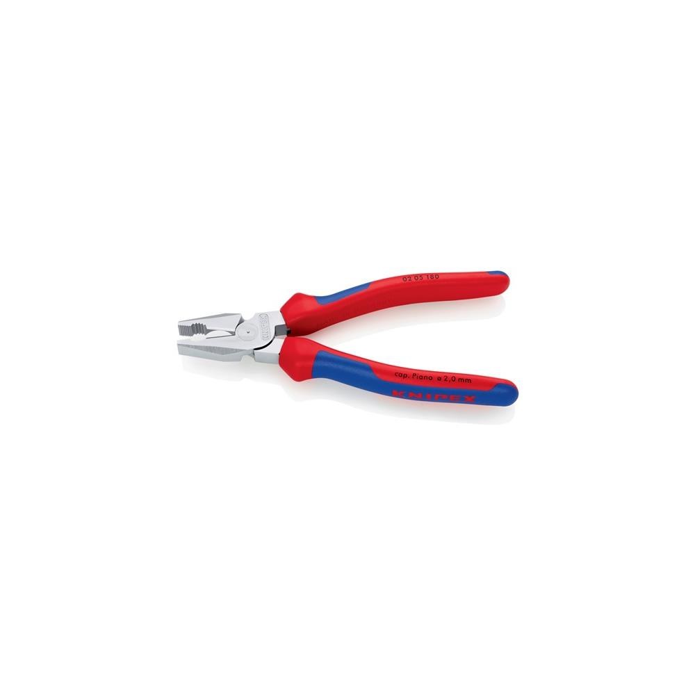 Knipex Kraftkombizange Länge 180 mm verchromt Mehrkomponentenhüllen – Bild 2