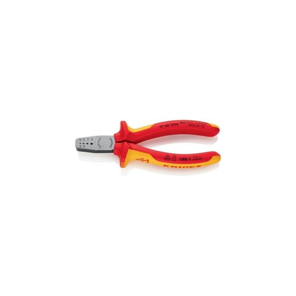 Knipex Aderendhülsenzange Gesamtlänge 145 mm 0,25 - 2,5 (AWG 23 - 13) mm² poliert Mehrkomponenten-Hüllen