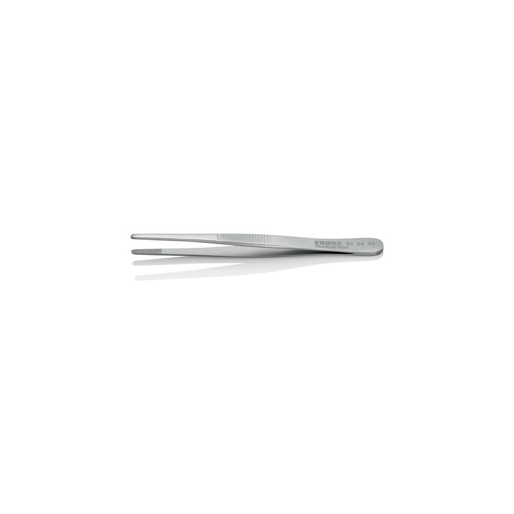 Knipex Präzisionspinzette Länge 120 mm gerade Spitzenbreite 3 mm verchromt – Bild 2