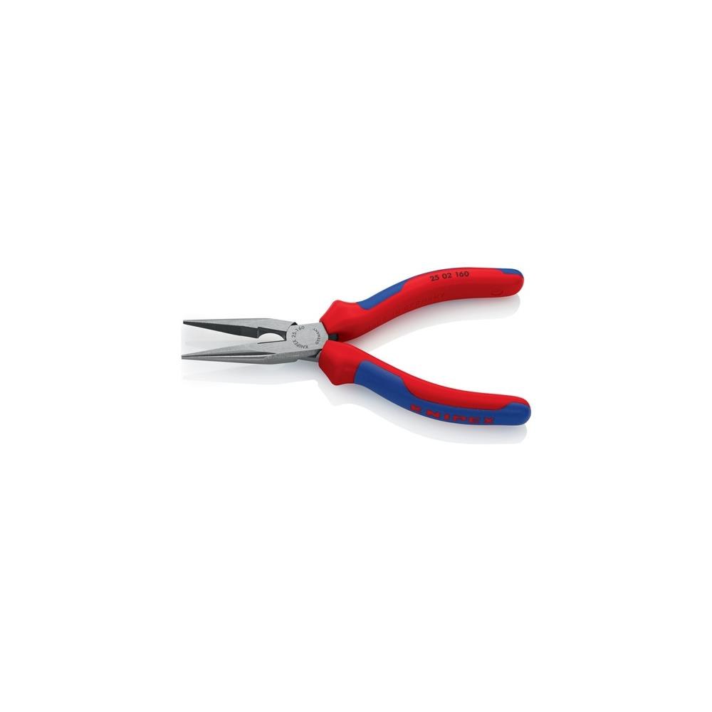 Knipex Flachrundzange Länge 160 mm flach/rund gerade poliert – Bild 3