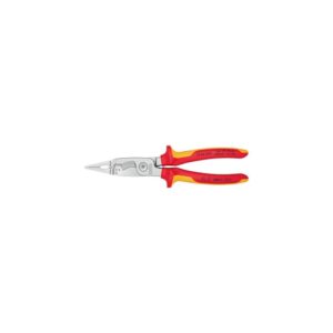 Knipex Elektroinstallationszange Länge 200 mm VDE verchromt Mehrkomponenten-Hüllen ohne Öffnungsfeder