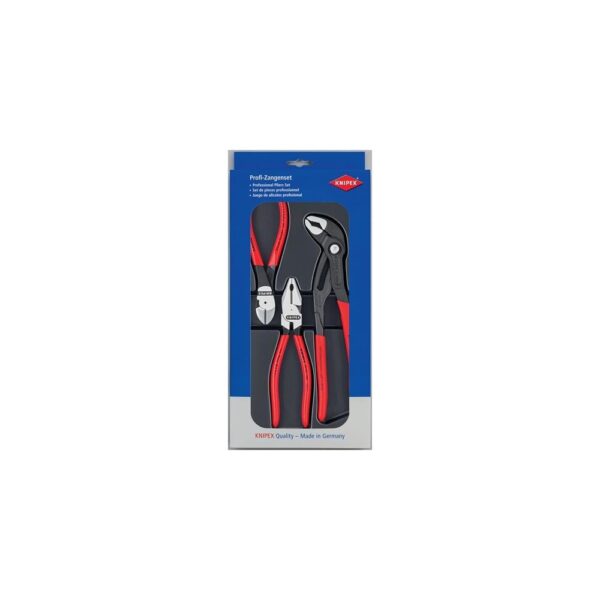 Knipex Zangensatz Kraft-Paket Inhalt 3-teilig poliert Kunststofftiefziehteil