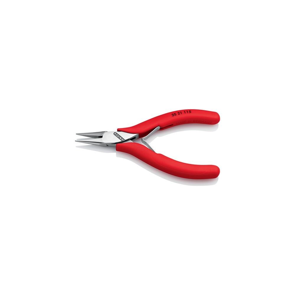 Knipex Elektronik-Greifzange Gesamtlänge 115 mm flachbreite Backen Form 2 Kunststoffüberzug – Bild 2