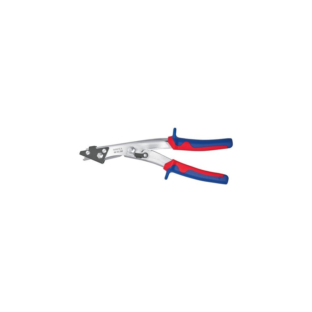 Knipex Blechknabber Gesamtlänge 280 mm Schnittbreite 2,7 mm vernickelt Mehrkomponenten-Hüllen – Bild 3