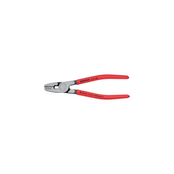 Knipex Aderendhülsenzange Gesamtlänge 180 mm 0,5 - 6,0 (AWG 20 - 10) mm² poliert Kunststoffüberzug