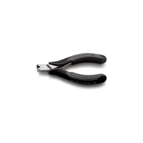 Knipex Elektronik-Vornschneider Länge 115 mm Form 1 Facette ja, kleine spiegelpoliert Mehrkomponenten-Hüllen