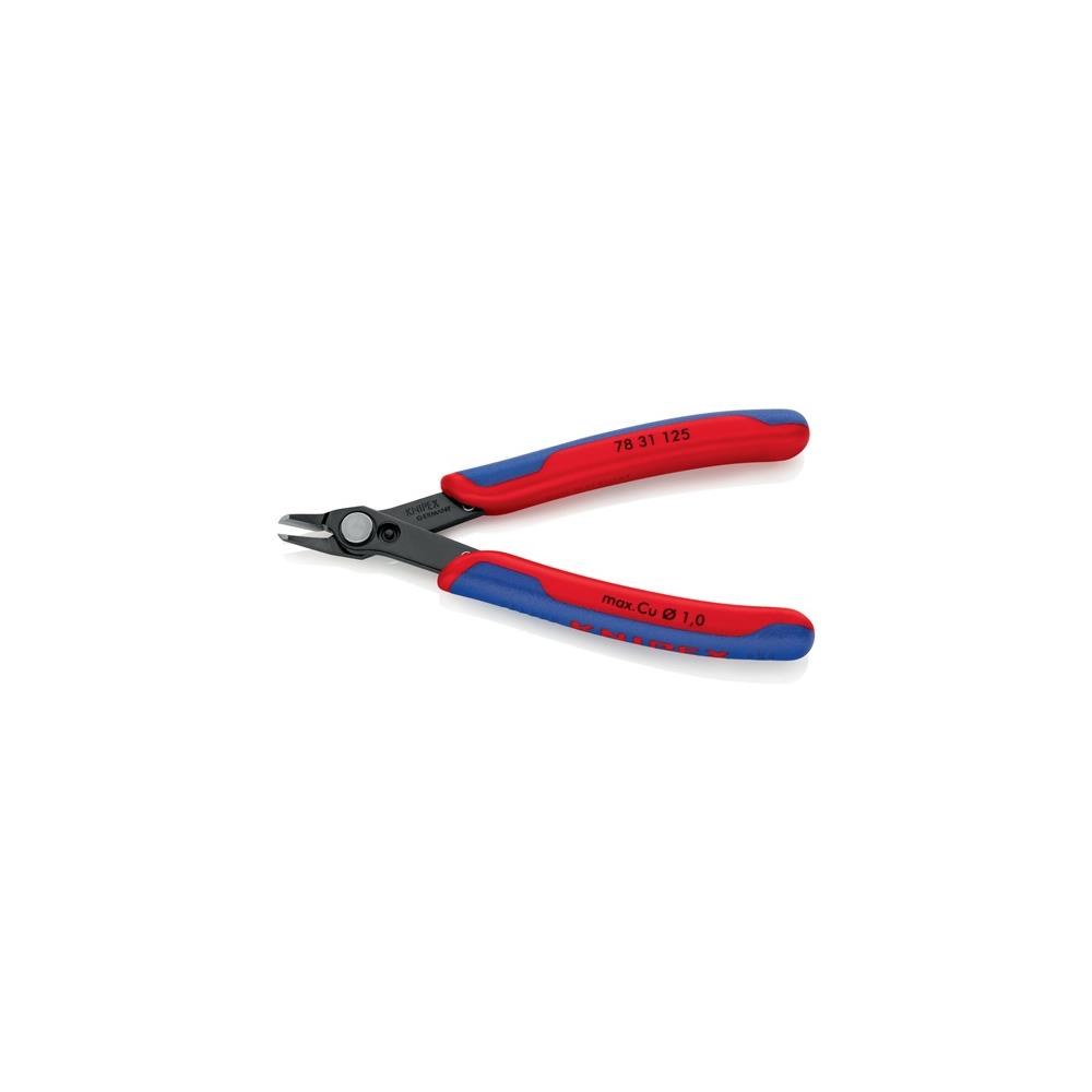 Knipex Elektronik-Seitenschneider Super-Knips® Länge 125 mm Form 3 Facette nein brüniert – Bild 2