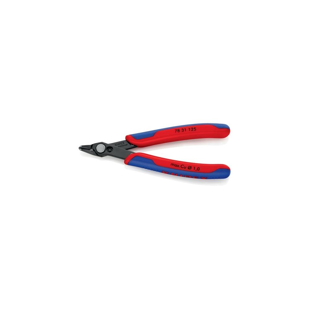 Knipex Elektronik-Seitenschneider Super-Knips® Länge 125 mm Form 3 Facette nein brüniert – Bild 3