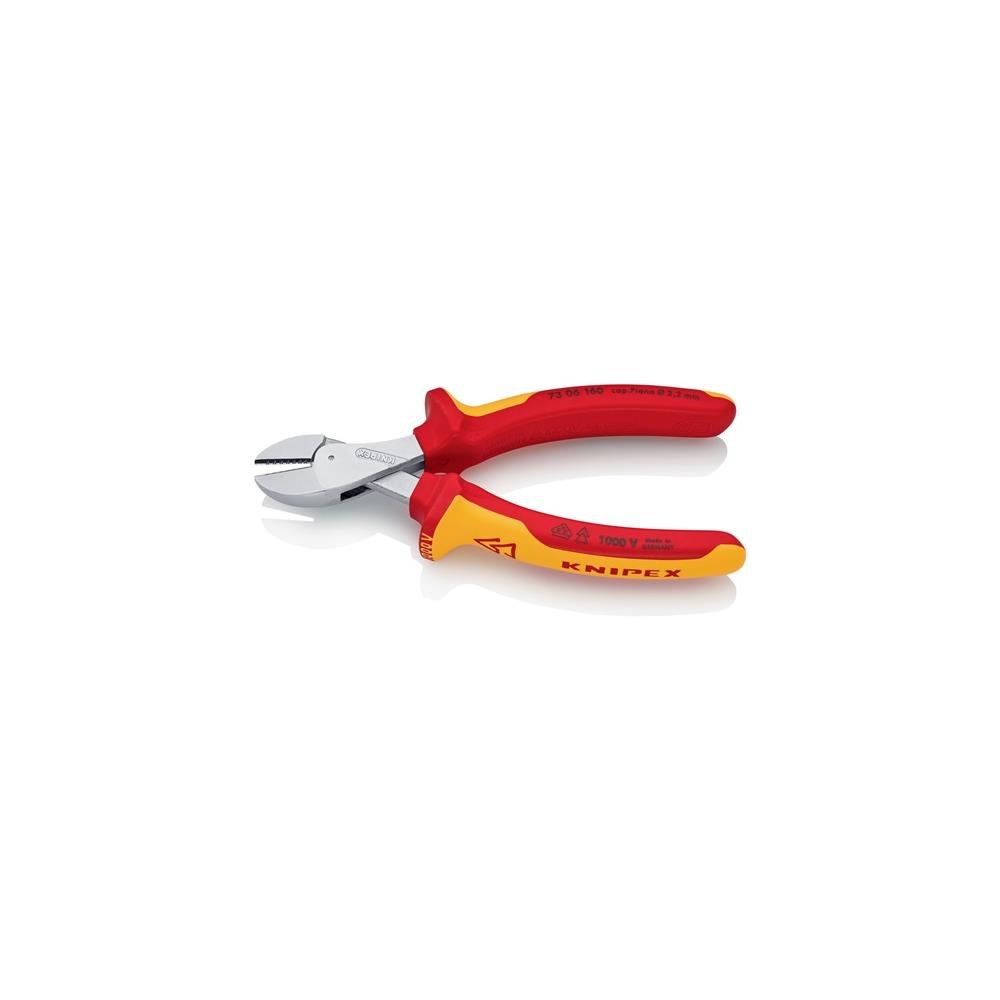 Knipex Kompaktseitenschneider X-Cut® Länge 160 mm VDE Mehrkomponenten-Hüllen – Bild 2