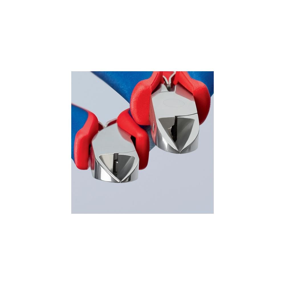 Knipex Elektronik-Seitenschneider Länge 115 mm Form 0 Facette ja, klein Mehrkomponenten-Hüllen spiegelpoliert – Bild 2