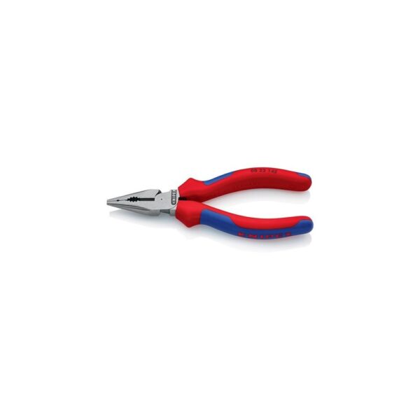 Knipex Spitzkombizange Länge 145 mm poliert Mehrkomponentenhüllen schwarz atramentiert