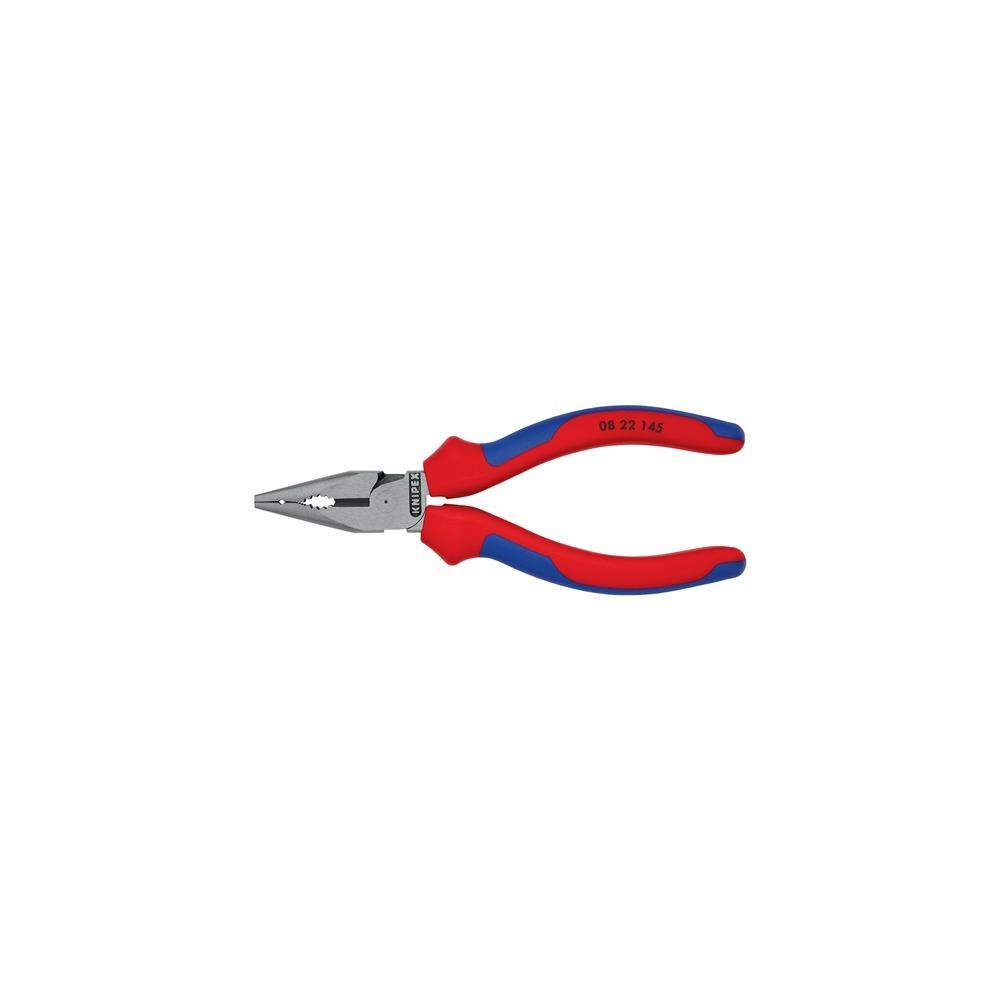 Knipex Spitzkombizange Länge 145 mm poliert Mehrkomponentenhüllen schwarz atramentiert – Bild 2