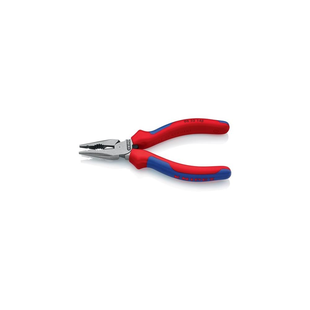 Knipex Spitzkombizange Länge 145 mm poliert Mehrkomponentenhüllen schwarz atramentiert – Bild 3