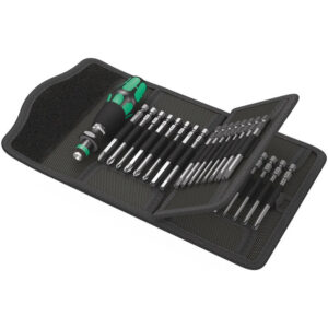 Wera Kraftform Kompakt 62 mit 89 mm langen Bits 33-teilig in Falttasche