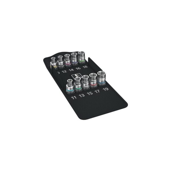 Wera Steckschlüsselsatz 8790 HMC HF 10-teilig 1/2 x1a 10 - 19 mm für Außen-6-kant