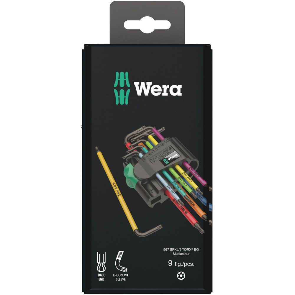 Wera 967/9 TORX BO Winkelschraubendreher Multicolour 9 tlg. – Bild 2