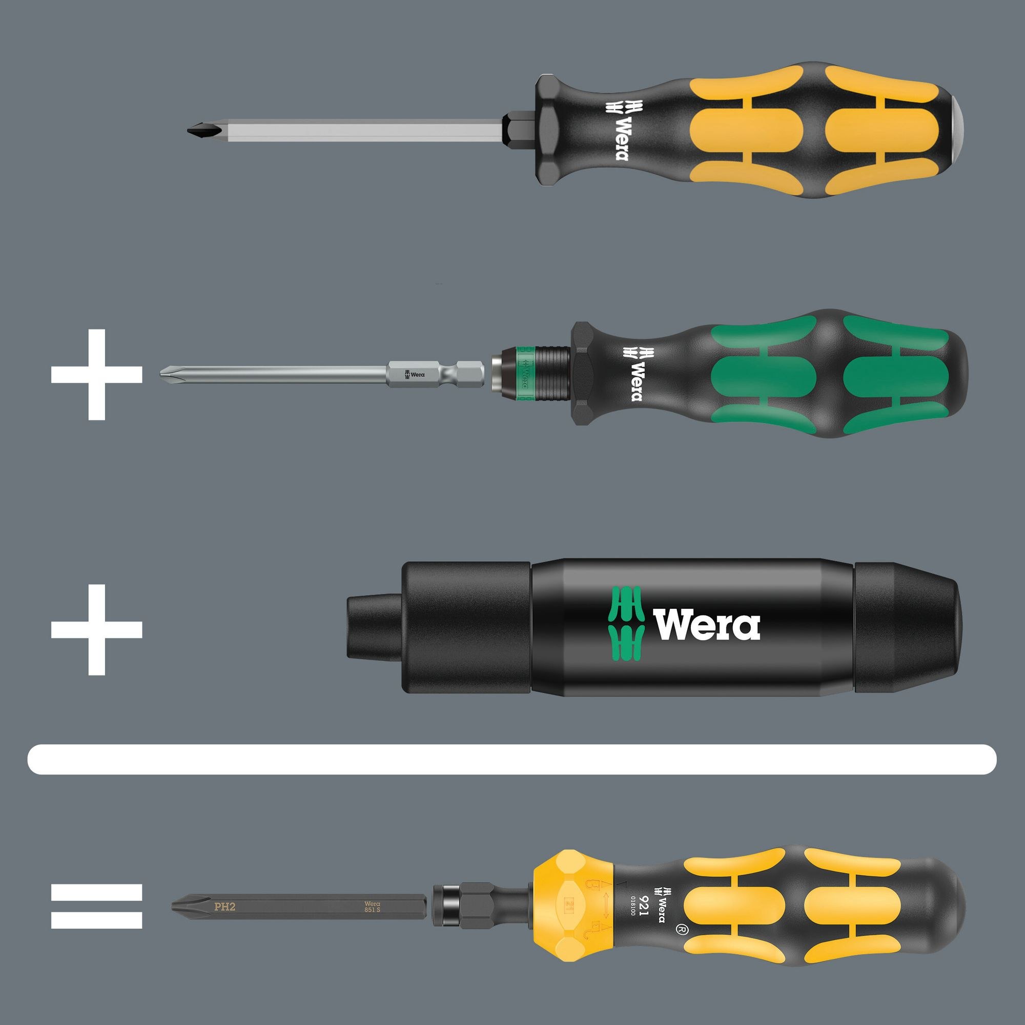 Wera Kraftform Kompakt 900 Imperial Set 1, 19-teilig – Bild 3