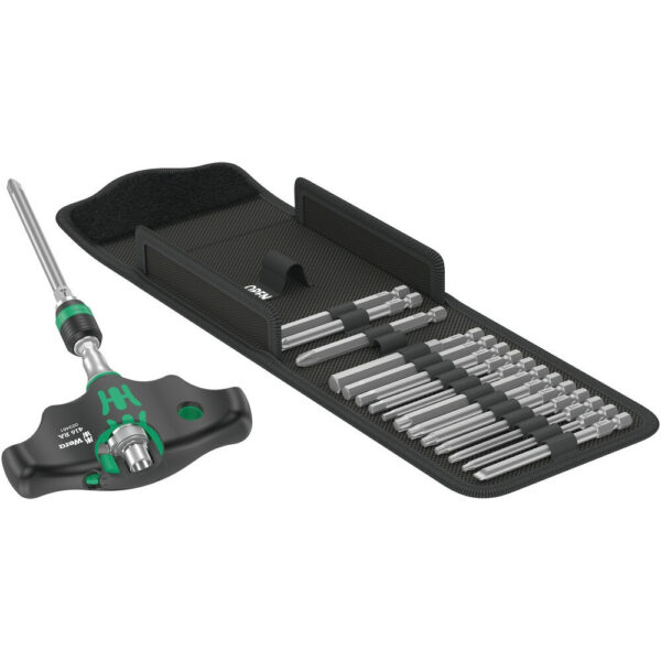 Wera Bit-Schraubendreher-Set Kraftform Kompakt 400 RA Set 1, 17 teilig