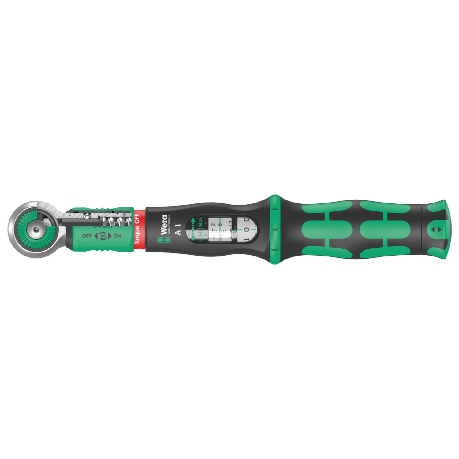 Wera Safe-Torque A 1 Drehmomentschlüssel mit 1/4"-Vierkantantrieb, 2-12 Nm
