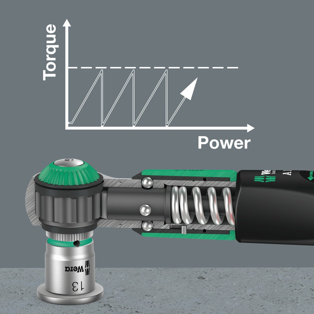 Wera Safe-Torque A 1 Drehmomentschlüssel mit 1/4"-Vierkantantrieb, 2-12 Nm – Bild 3