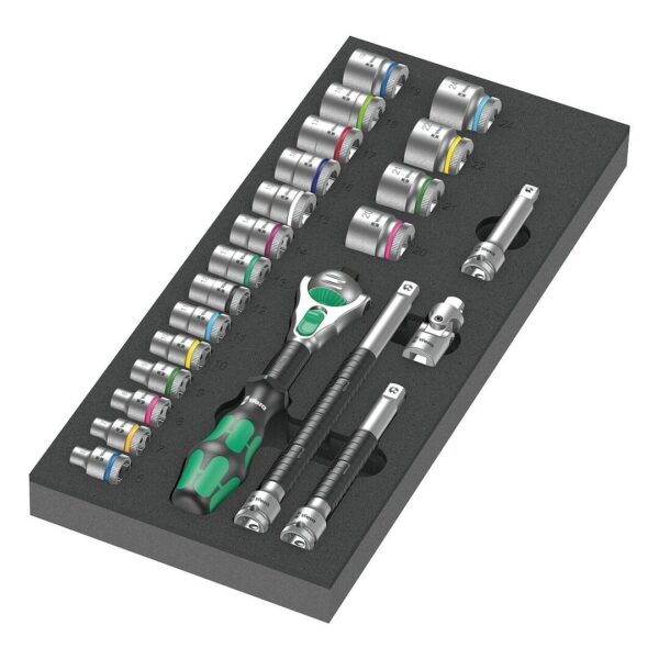 Wera 9721 Schaumstoffeinlage 8000 B Zyklop Knarre 3/8" Set 1
