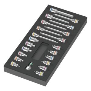 Wera 9723 Schaumstoffeinlage Zyklop B 3/8" Bitnuss Set 1