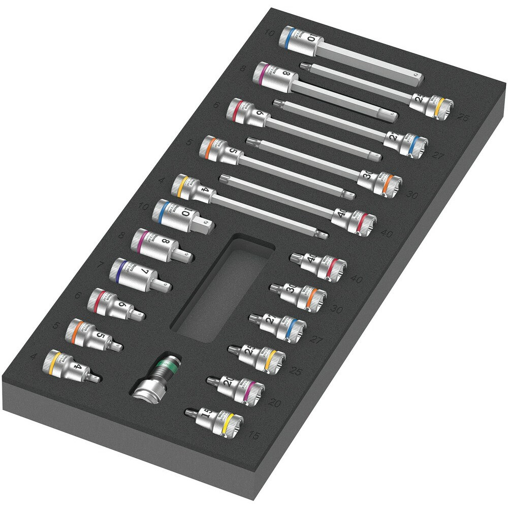 Wera 9723 Schaumstoffeinlage Zyklop B 3/8" Bitnuss Set 1 – Bild 2