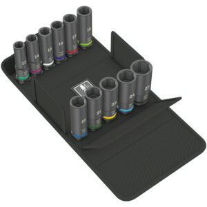 Wera Außen-Sechskant Steckschlüsseleinsatz-Set 8790 C Impaktor Deep Set 1, 1/2"