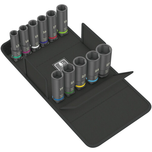 Wera Außen-Sechskant Steckschlüsseleinsatz-Set 8790 C Impaktor Deep Set 1, 1/2"
