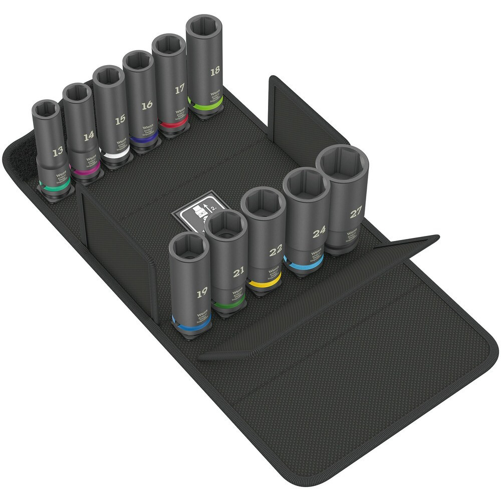 Wera Außen-Sechskant Steckschlüsseleinsatz-Set 8790 C Impaktor Deep Set 1, 1/2"