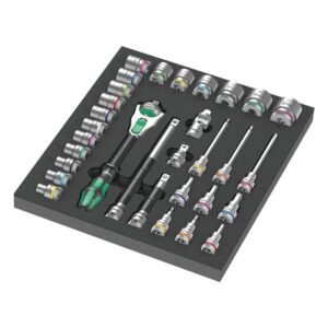 Wera 9722 Schaumstoffeinlage 8000 C Zyklop 1/2" Knarre Set 1