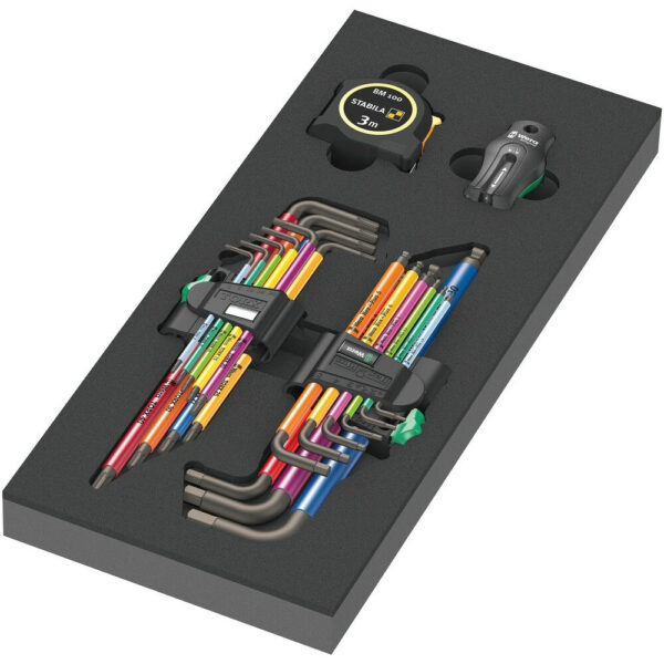 Wera 9740 Schaumstoffeinlage Winkelschlüssel Set 1