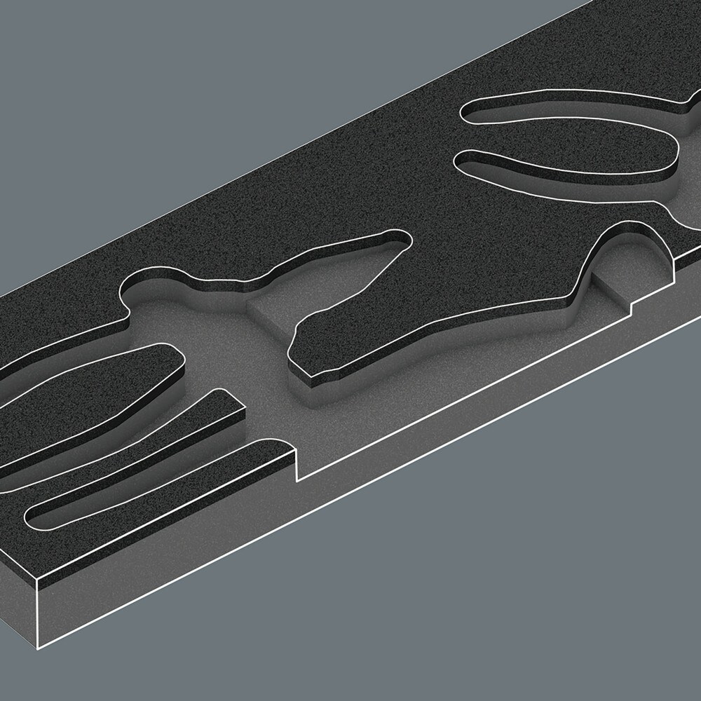 Wera 9780 Schaumstoffeinlage KNIPEX Zangen Set 1 – Bild 3
