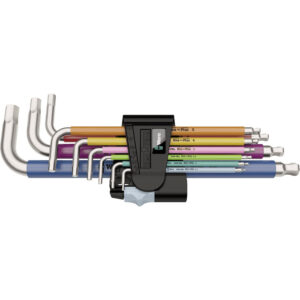 Wera Winkelschraubendrehersatz 3950 SPKL/9 SM 9-teilig SW 1,5 - 10 mm Edelstahl, farbcodiert
