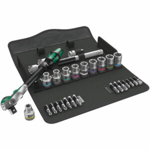 Wera 8100 SC 6 Zyklop Speed-Knarrensatz, 1/2"-Antrieb, metrisch, 28‑teilig