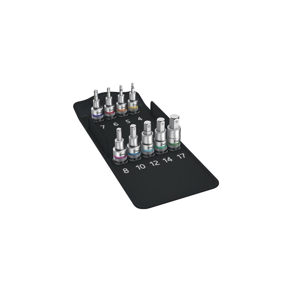 Wera 8740 C HF 1 Zyklop Bitnuss-Satz Innensechskant, mit Haltefunktion, 9-t
