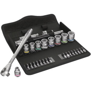 Wera 8100 SB 7 Zyklop Metal-Knarrensatz, Durchsteckvierkant, 3/8"-Antr