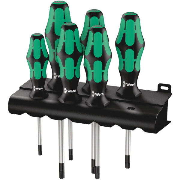 Wera 367/6 TORX Schraubendrehersatz Kraftform Plus TORX + Rack, 6-teilig