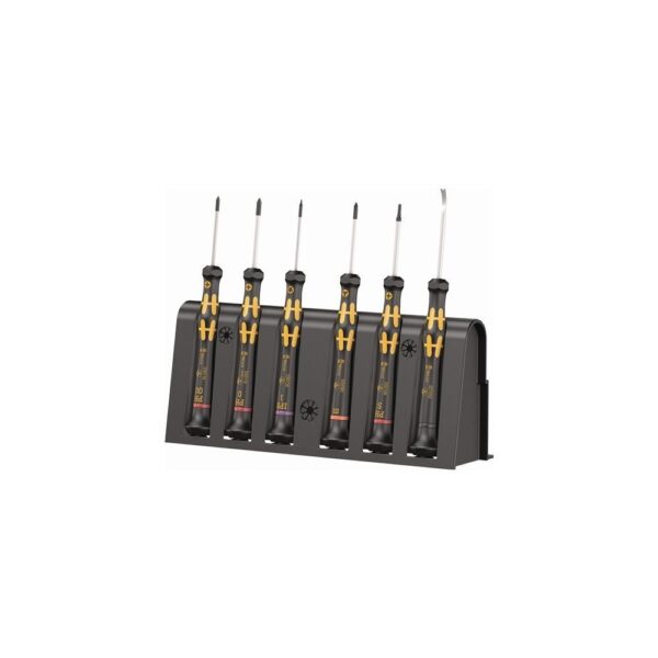 Wera Feinmechanikerschraubendrehersatz Kraftform Micro 6 ESD 6-teilig